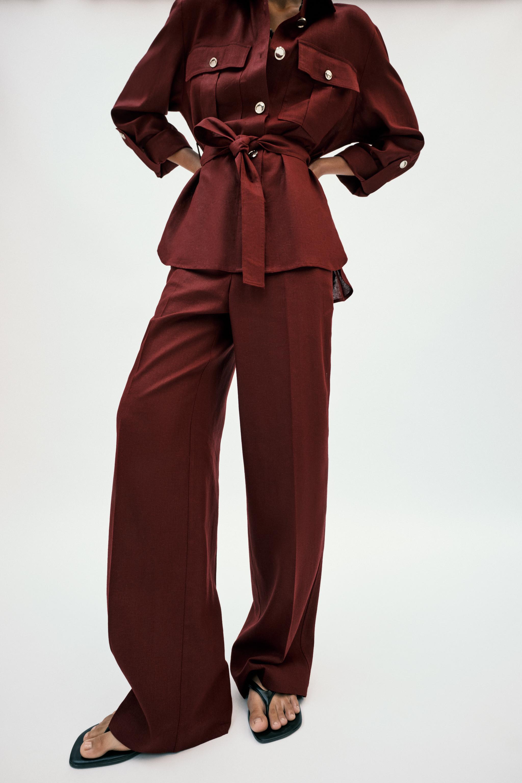 PANTALON DROIT EN LIN